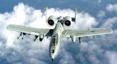 Inventory Aircraft a-z A-10A/C Thunderbolt II Primary function: Close air support and airborne forward air control. Speed: 420 mph. Dimensions: Wingspan 57 ft. 6 in.
