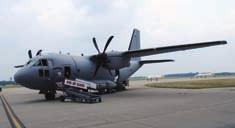 Range: 6,320 miles unrefueled. Crew: Seven. C-21A Primary function: Passenger and cargo airlift. Speed: 530 mph. Dimensions: Wingspan 39 ft. 6 in.; length 48 ft. 7 in.