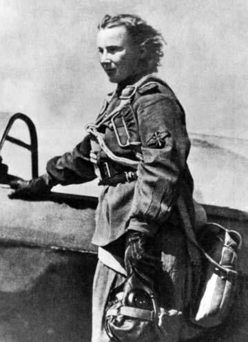 Courtesy Timeline Films ABOVE: Soviet fighter pilots Lidiya Litvyak, Ekaterina Budanova, and Mariya Kuznetsova. OPPOSITE: Lidiya Litvyak was the first female pilot to shoot down an enemy plane.