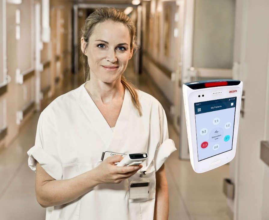 Ascom Myco integrated workflow intelligence in the palm of your hand The combination of UNITE, Patient Systems and our new purpose-built smartphone Ascom Myco helps the