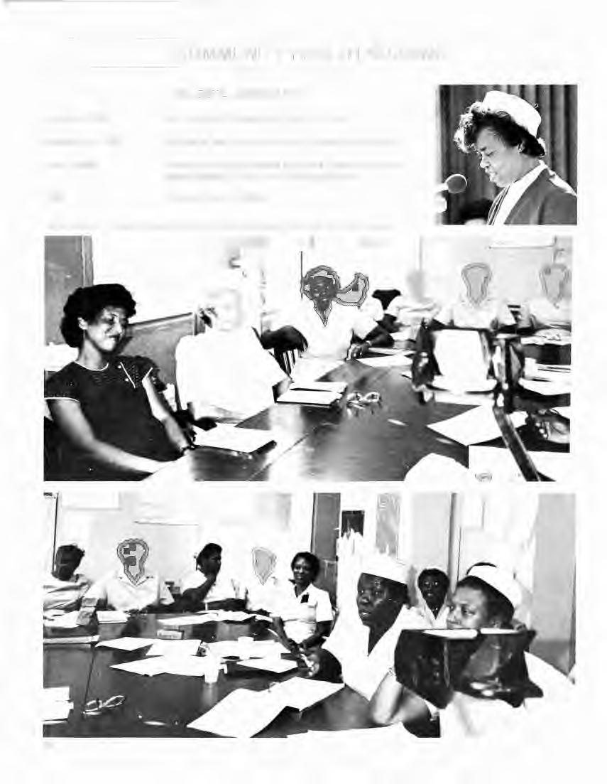 COMMUNITY HEAL TH NURSING CELESTE LOCKHART January, 1954