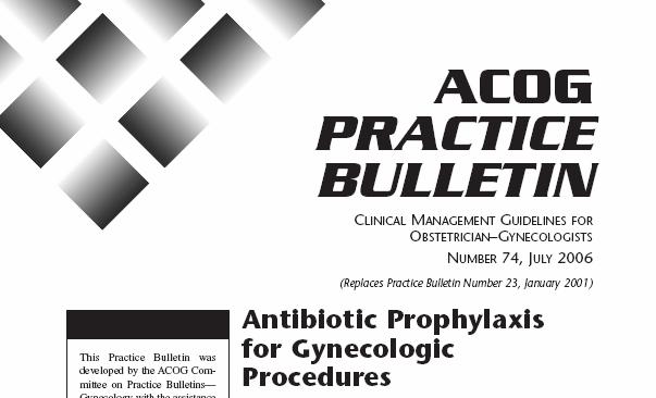 Patients undergoing vaginal or abdominal hysterectomy should receive single-dose antimicrobial prophylaxis.