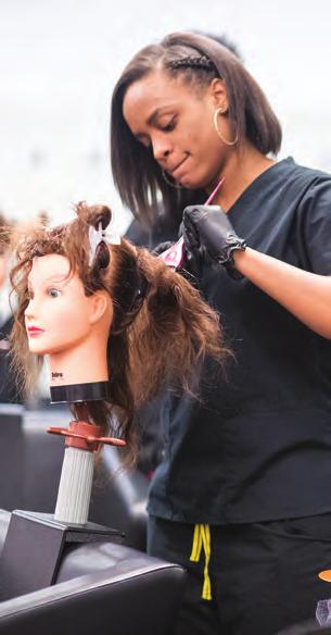 Cosmetology Provide beauty services, such as shampooing, cutting, coloring, and styling hair, and massaging and treating scalp.