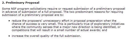 Types of Proposal Submissions Preliminary Proposals Sometimes required, sometimes optional 23 Proposals Not Accepted Proposals that do not contain the following required sections may not be accepted