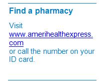 A national network of retail pharmacies will recognize and accept your member identification (ID) card. Low out-of-pocket expenses.