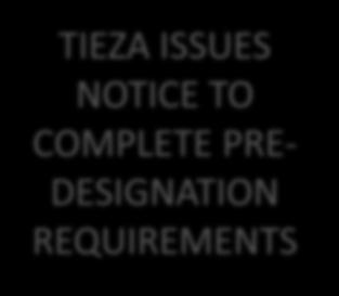 DESIGNATION REQUIREMENTS TIEZA