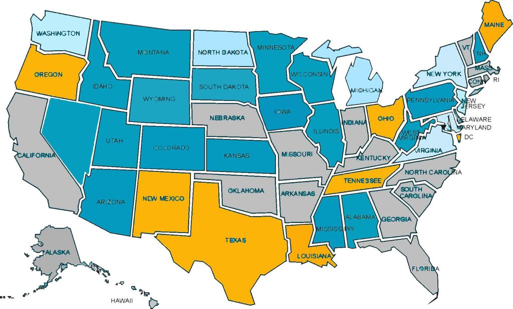 INTERSTATE LICENSURE Updated Nov. 2016 Out-of-state telemedicine licenses Other (e.g.