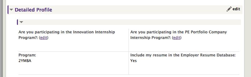 CORPORATE INNOVATION PROCESS 1)Log in to CMS. 2)Navigate to Profile/Docs>Summary 3)Scroll down to Detailed Profile >Are you participating in the Innovation Internship Program?