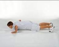 Lower yourself until your chest comes within 3-5 inches from the floor; (your upper arm should be parallel with the ground) Press back to starting position. You must rest in the up position. b. AF Push Ups 1.