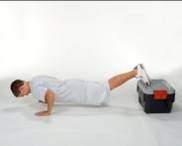 tall. Perform standard push-up. Make sure body stays straight! j. Left Side Planks Lay straight on your side with your legs and feet together. Now elevate yourself onto one elbow.