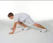 Mountain Climbers Go into a regular push-up position, but extend your left leg forward so that your left knee is tucked up close to your chest. This will be the official start position.