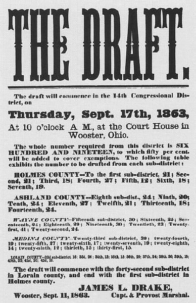 The Draft Union Conscription Caused by high casualty