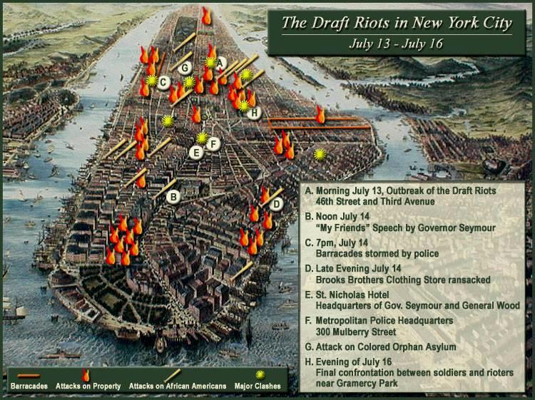 The Draft Draft Riots July 13-16 1863 Poor Irish workers resent