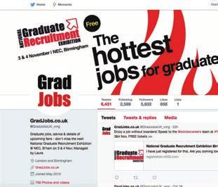 Twitter GradJobs runs a year-round campaign on