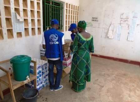 In Forécariah, on April 9, IOM reactivated the health checkpoint of Pamelap, at the border between Guinea and Sierra Leone, following a request from the National Coordination of the fight against