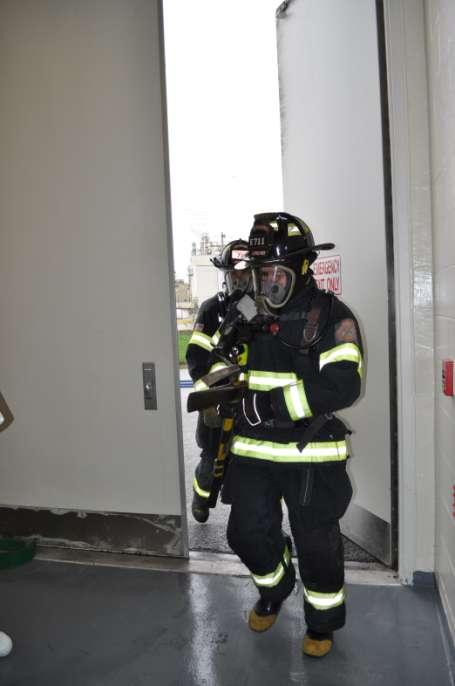 Uninjured personnel sanitized the equipment passthrough Fire Department willing to enter building