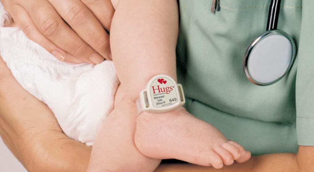Simple and reliable Each baby is fully protected the instant a tamper-proof Hugs tag is attached.