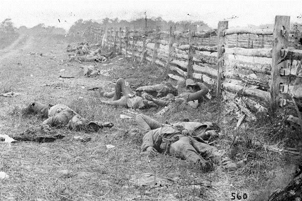 Chapter 22: The Civil War Section 1 Introduction More soldiers died during the Civil War than in all other U.S. wars combined. Here, some of the dead lay where they fell on the battlefield.
