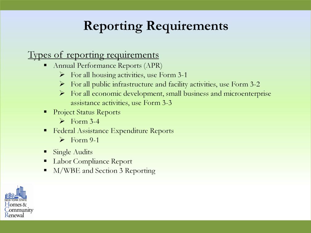 Annual Performance Reports Due every year on January 10 regardless of whether or not accomplishments are being reported.
