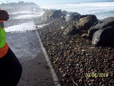 Overtopping of HWY 101