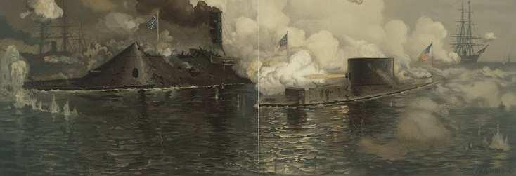 Virginia sunk the USS Cumberland and the USS