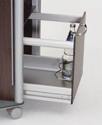 positioned in one of two places Bar top 1 towel holder Lockable upper