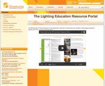 These include: Education programs, on a wide range of lighting-related topics, at www.ies.