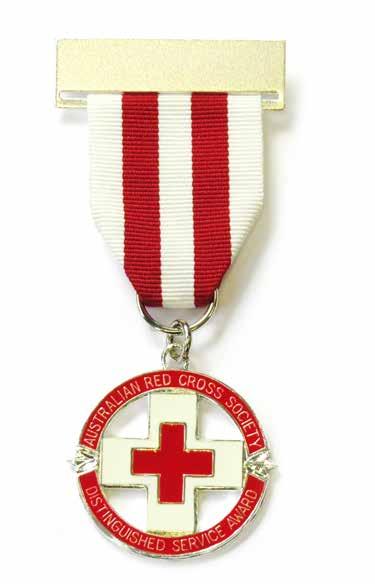 DISTINGUISHED SERVICE AWARD This award recognises distinguished service to Red Cross. Only Red Cross service is relevant in the consideration of this award.