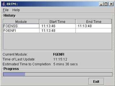 Read monitor file Monitor progress current module last update time est.
