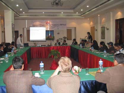 experiences gained in relief operations as well in recovery phases. The first of such sharing-meeting seminar was conducted on November 29, 2006.