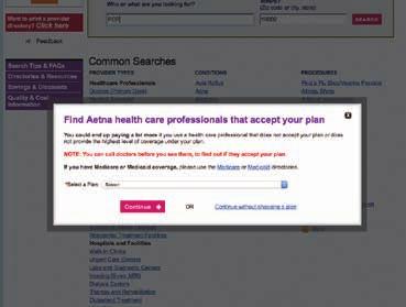 You also may search for a particular physician by name, specialty or other options.