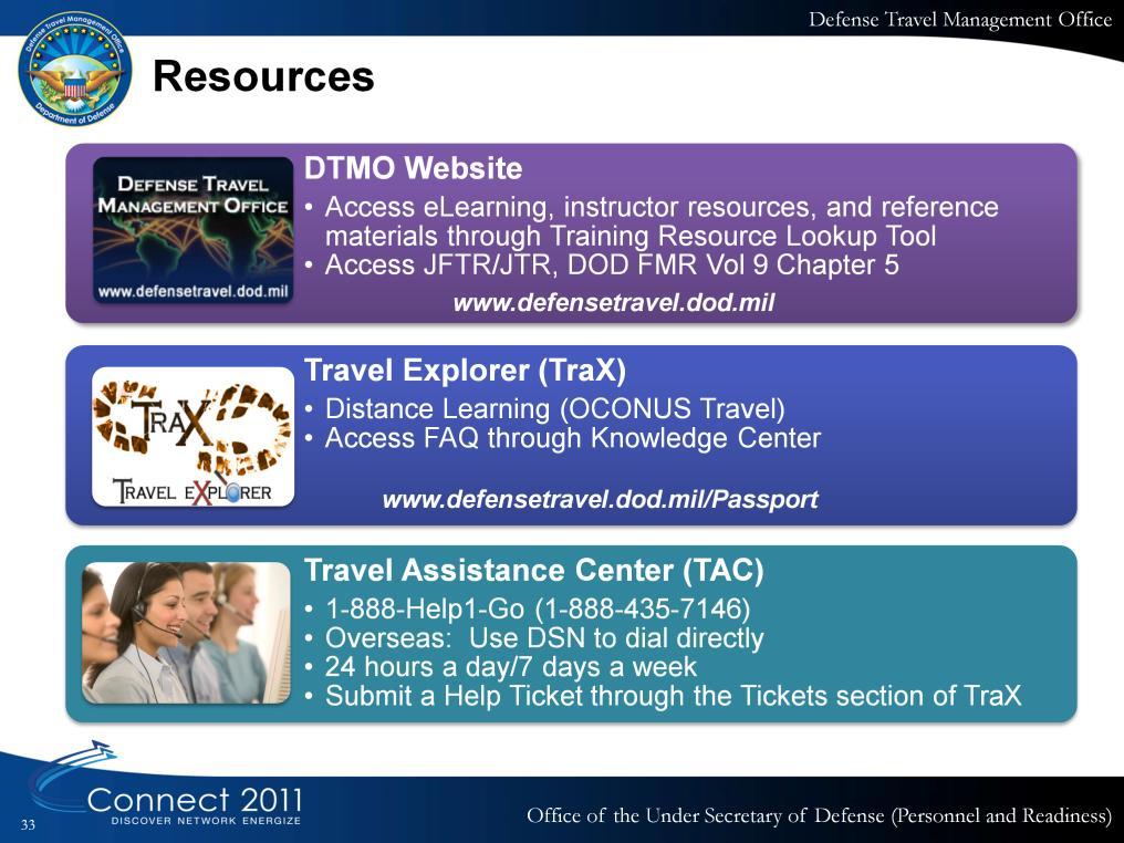 Here are the available resources for OCONUS Travel.