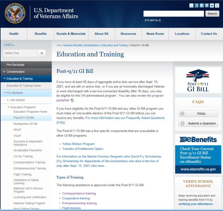 Understanding the Post 9-11 GI Bill Allows veterans to pursue education and training Up to 36 months for education programs Vocational/Technical Training (non-college degree) On-the-Job Training and