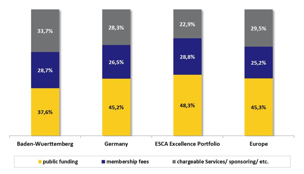 Comparison to National and European Level: Financial Structure of Cluster