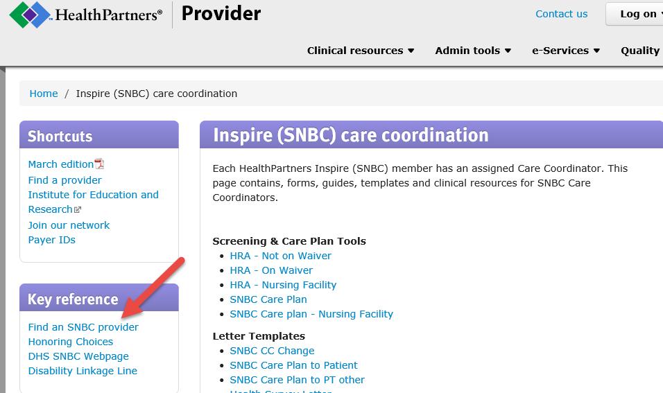 Portal Changes- SNBC Provider Network Search Feature New Link on SNBC Portal provides a direct link to