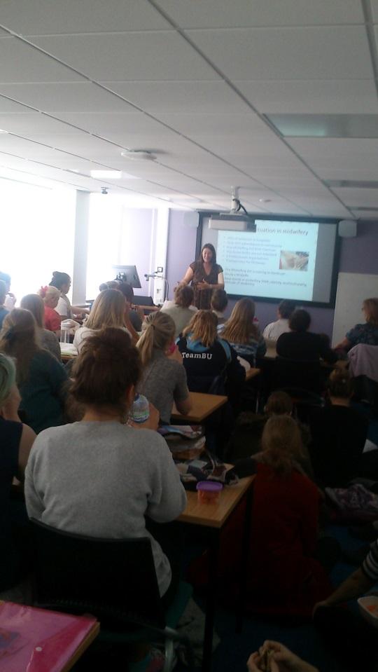 The meeting with students of midwifery and with assistants of midwifery at Bournemout University was really inspirateing for me too!