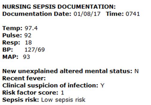 Standardized Physician Documentation (2) Sepsis Specific