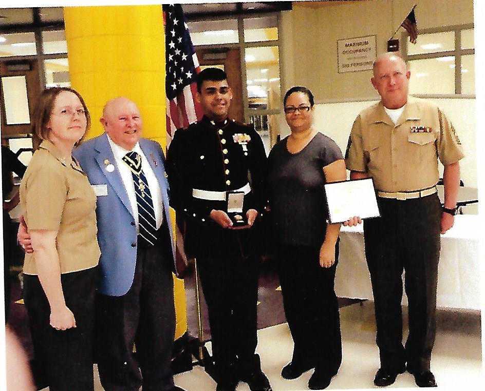 Stone Arabia Battle Chapter -- Lee Pellitier receives NSSAR Certificate from State