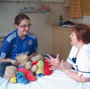 Meeting the physio One of the ward physiotherapists will have a chat to you about