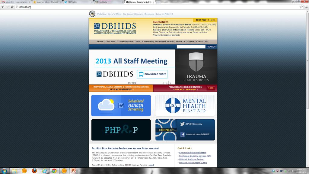 DBHIDS Resources DBHIDS Public Health Policy & Planning Resources on dbhids.