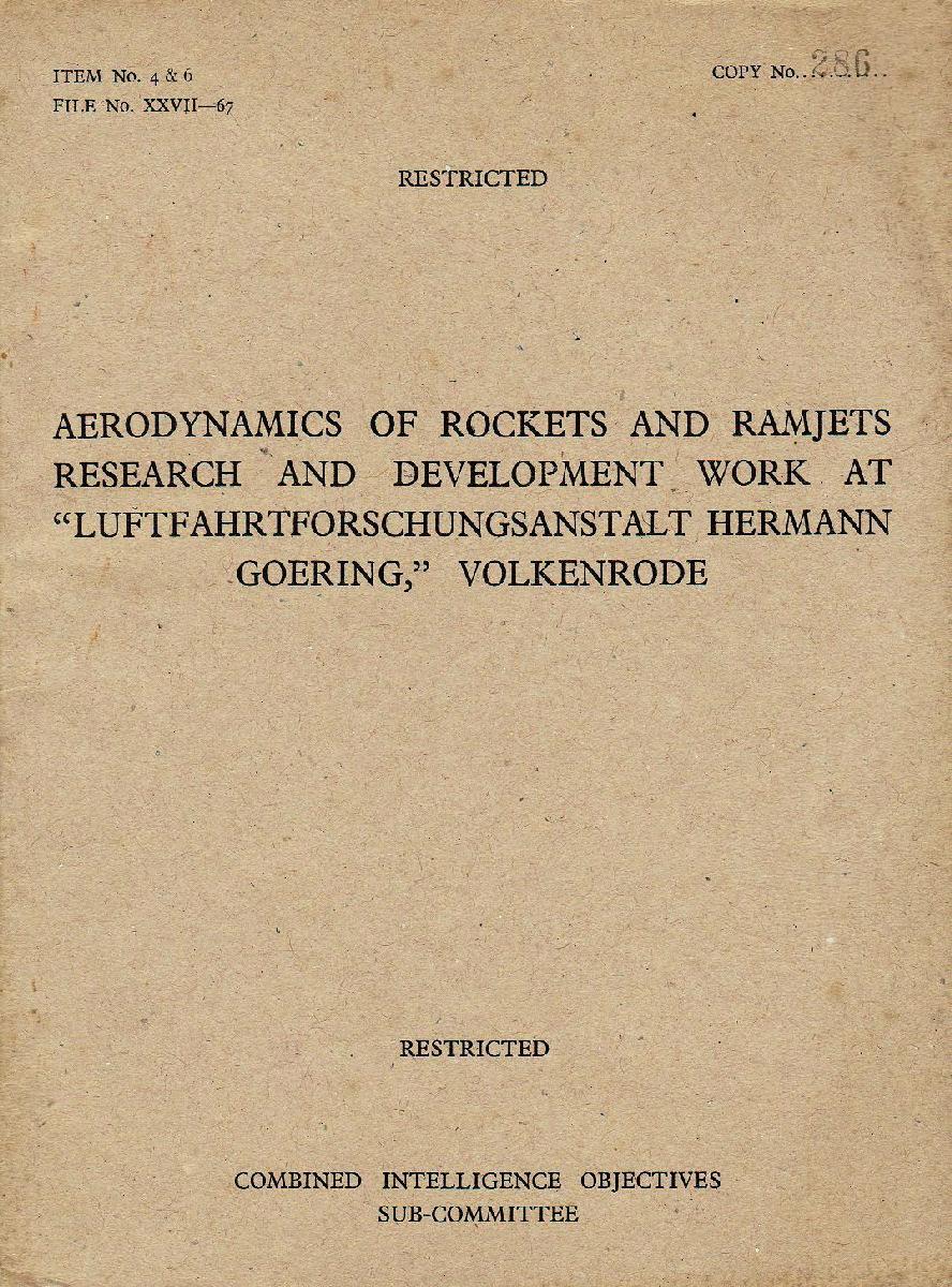 WW2 CIOS and BIOS Military Intelligence Reports on German Wartime Technology Notes for collectors, archivists, librarians and