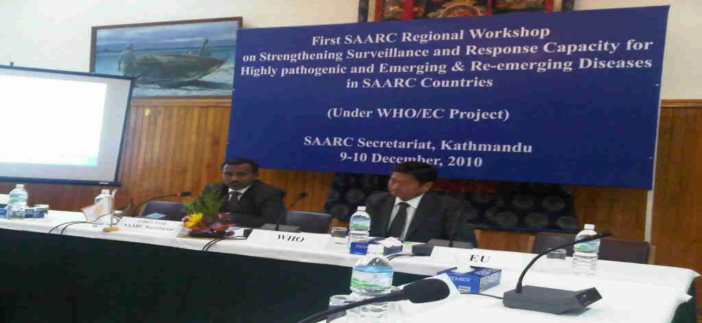 Progress in implementation of the project The SAARC Technical Committee Meeting on Health and Population held in Thimphu in April 2010 agreed SAARC-WHO collaboration for implementation of EU funded