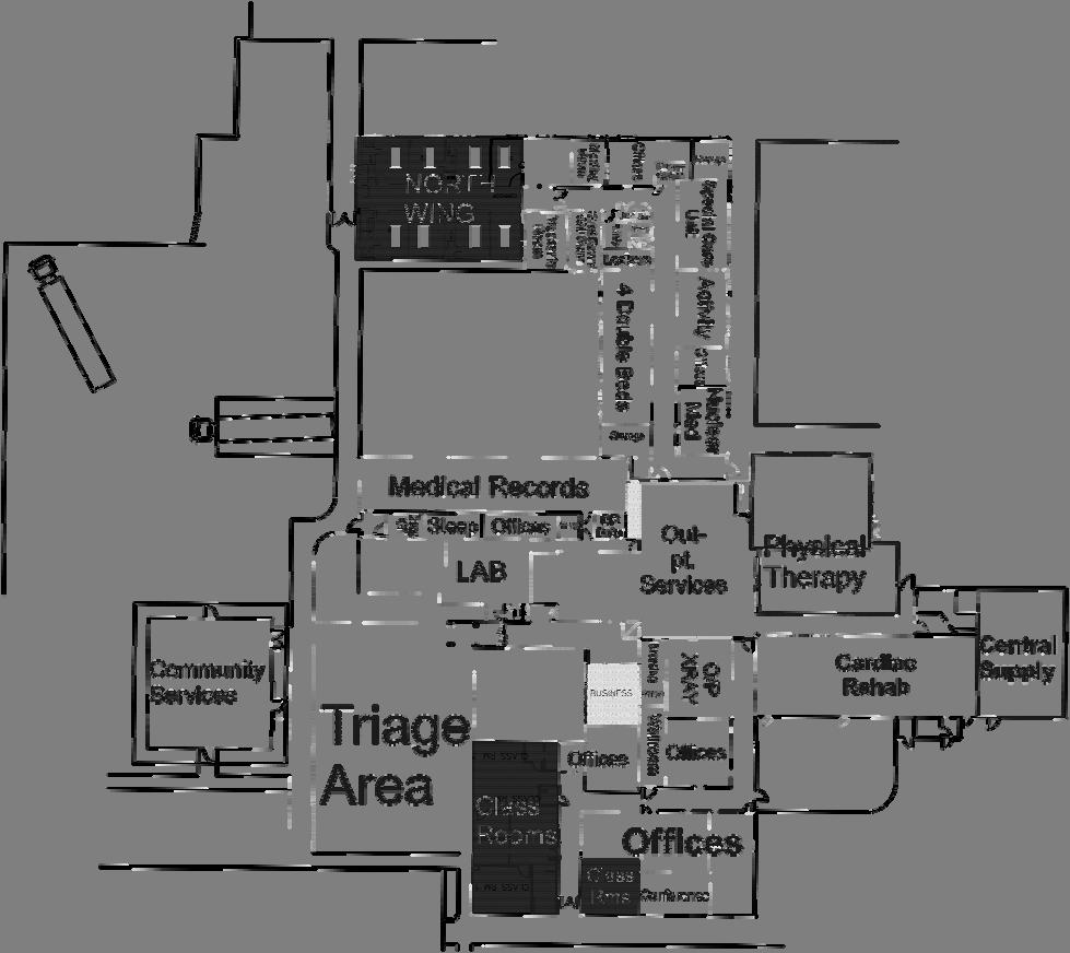 Level III Patient Surge Alternate Inpatient Areas A. North Wing may be used as temporary Inpatient Beds when: i. All other inpatient areas are at capacity, and ii.