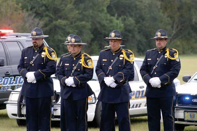 The Lake City Police Department Honor Guard is composed of six Sworn Officers who volunteer their time to represent the Department in formal occasions such as funerals, parades and other memorial