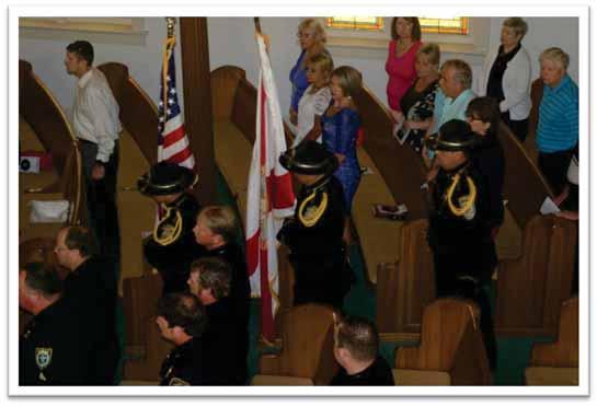 The Lake City Honor Guard is seen here