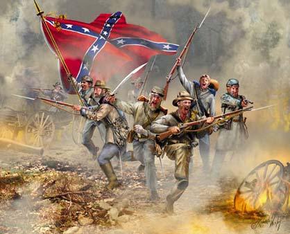 Rebel Yell Southerners counter attacked with rebel yell