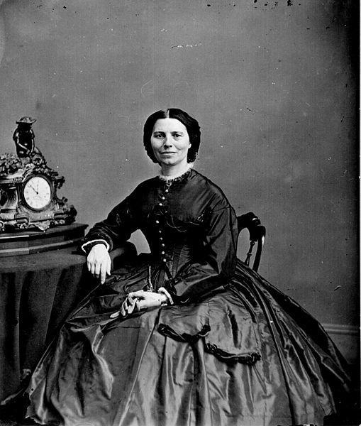Urged on by Clara Barton, many women helped the wounded or nursed troops