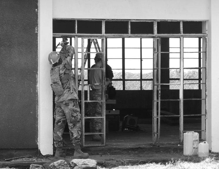 Figure 5: U.S. Military Personnel Help Reconstruct a High School in Kitgum, Uganda Source: GAO. DOD, State, and officials we contacted at several U.S. embassies in Africa also stated that, from their perspectives, AFRICOM is not measuring the long-term effects of its activities in Africa.