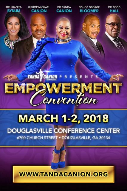 Vendor Opportunities at the TCM Empowerment Convention Thursday, March 1 - Friday, March 2: Dr. Tanda Canion Empowerment Convention returns to the Douglasville Conference Center, 6700 Church St.