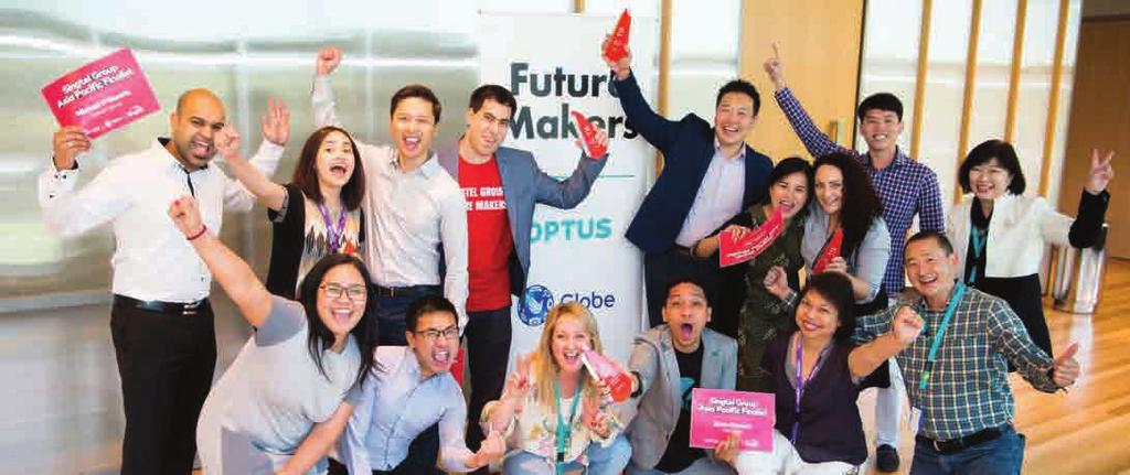 Regional Track Highlights The six Singtel, Optus, and Globe Future Makers finalist start-ups in Sydney for the regional track Inaugural Future Makers 2017 regional track Six teams emerged as regional